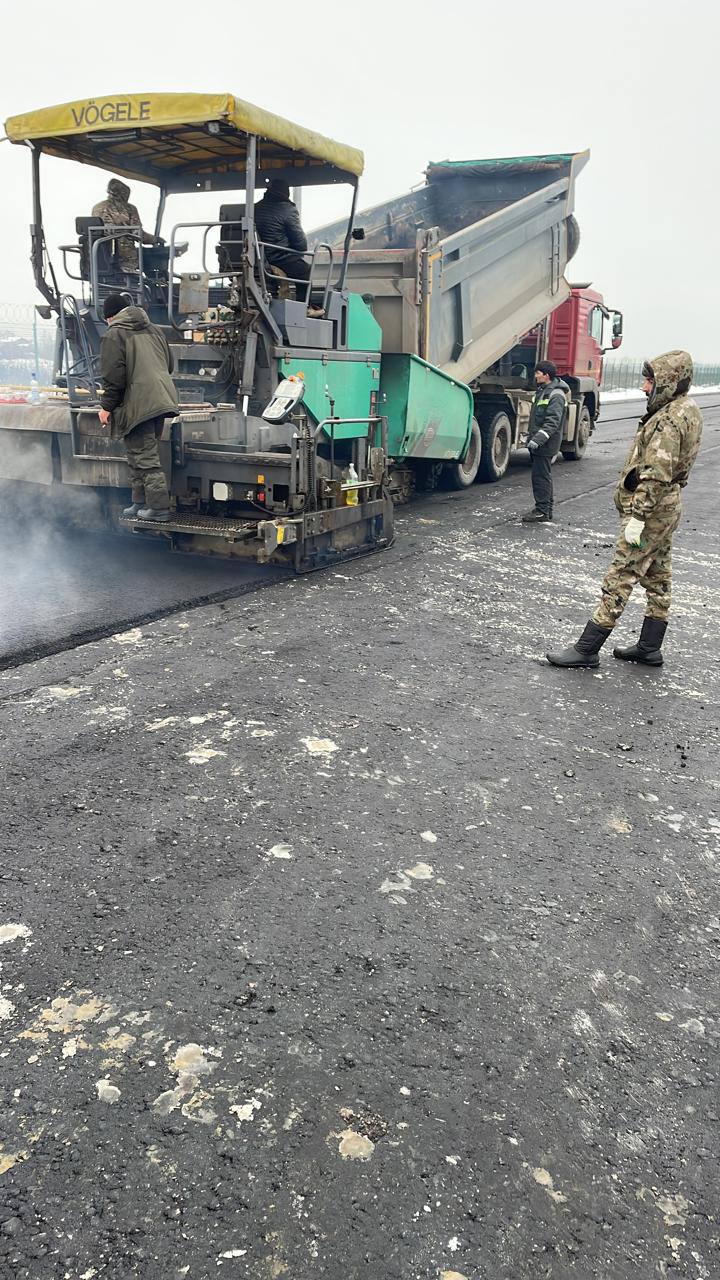 Укладка асфальта в зимних условиях